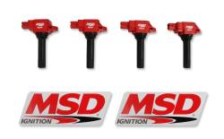 MSD Ignition 82544 Blaster Direct Ignition Coil Set for 15-19 86 BRZ FR-S