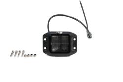 DV8 Offroad - DV8 Offroad BE3FMW40W 3" Flush Mount LED Cube Pod Light w/Flood Pattern - Image 1