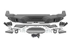 Rough Country Suspension Systems - Rough Country 510910 Black Heavy Duty Rear Bumper w/LEDs Black for 21-25 Bronco - Image 5