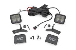 Rough Country Suspension Systems - Rough Country A-Pillar 2" LED Ditch Light Kit-Spot for Jeep JL/JT 80052 - Image 1