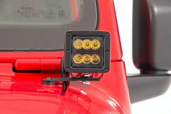 Rough Country Suspension Systems - Rough Country A-Pillar 2" LED Ditch Light Kit-Spot for Jeep JL/JT 80052 - Image 3