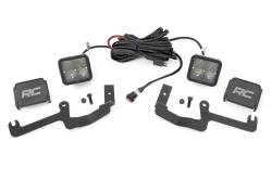 Rough Country Suspension Systems - Rough Country 80841 A-Pillar 2" LED Ditch Light Spot for 19-26 Silverado 1500 - Image 1
