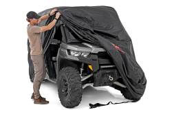 Rough Country Suspension Systems - Rough Country Universal 4DR UTV Storage Cover Black 99046 - Image 5