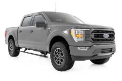 Rough Country Suspension Systems - Rough Country Power Running Boards Black 15-24 F150/Super Duty Crew PSR71525 - Image 2