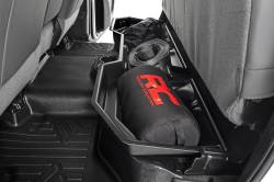 Rough Country Suspension Systems - Rough Country Rear Underseat Storage Bin Black for 02-18 Ram Crew RC09401 - Image 2