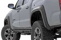 Rough Country Suspension Systems - Rough Country S-T11621 Sport Fender Flares Black for 16-23 Toyota Tacoma - Image 1