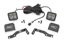 Rough Country Suspension Systems - Rough Country 72107 A-Pillar 2" LED Ditch Light Kit-Spot for 24-25 Toyota Tacoma - Image 2