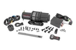 Rough Country Suspension Systems - Rough Country 4500lb 12V Electric UTV Winch w/Synthetic Rope RS4500SA - Image 1