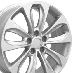 OE Wheels LLC - OE Wheels HY02 18x7.5 5x4.5 48mm Silver HY02-18075-5450-48S - Image 3