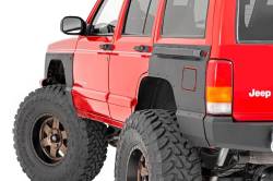Rough Country Suspension Systems - Rough Country Rear Fender Panel Armor Black for 97-01 Cherokee XJ 10579 - Image 3