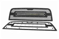 Rough Country Suspension Systems - Rough Country Front Mesh Grille Insert w/LED Black for 13-18 Ram HD 70152 - Image 3