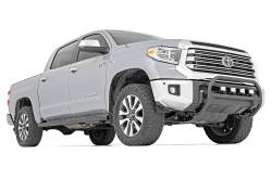 Rough Country Suspension Systems - Rough Country 4.5" Oval Tube Nerf Steps Black for 07-21 Tundra CrewMax 21009 - Image 2