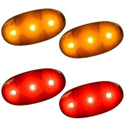 Recon - Recon 264136CL LED Dually Marker Lights Clear/Red/Amber 11-25 Ford F350 - Image 2