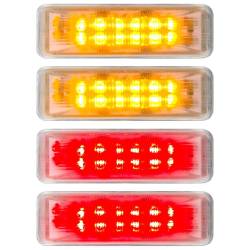 Recon - Recon 264130CL LED Dually Marker Lights Clear/Red/Amber for 94-02 Ram 3500 - Image 2