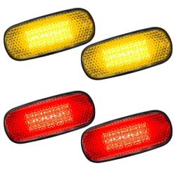Recon - Recon 264131CL LED Dually Marker Lights Clear/Red/Amber for 03-09 Ram 3500 - Image 2