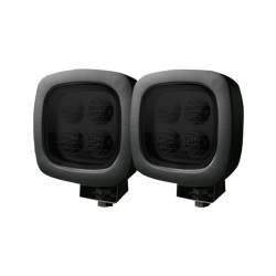 Recon - Recon 264502BK 4.25" Square LED Driving Light Kit Black Chrome/White - Image 1