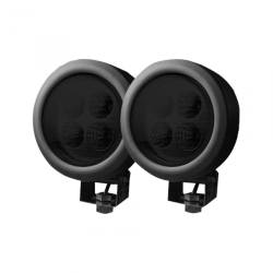 Recon - Recon 264501BK 4.5" Round LED Driving Light Kit Black Chrome/White - Image 1