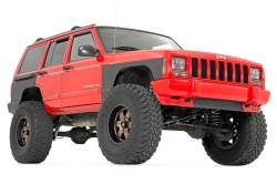 Rough Country Suspension Systems - Rough Country Front Fender Panel Armor Black for 97-01 Cherokee XJ 10577_A - Image 4