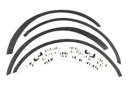 Rough Country Suspension Systems - Rough Country 51061 Black Front&Rear Fender Flare Plate Kit 21-25 Bronco - Image 4