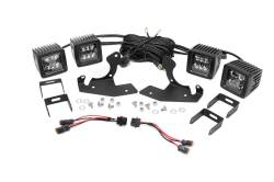 Rough Country Dual 2" LED Pod Fog Light Kit-Flood Silverado/Sierra HD 70628