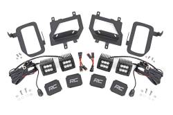 Rough Country Dual 2" LED Pod Fog Light Kit-Combo 15-17 F150 70865