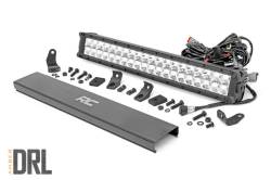 Rough Country Chrome Series 20" Dual Row LED DRL Light Bar EACH 70920DA