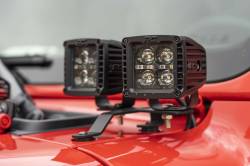 Rough Country Suspension Systems - Rough Country 70823 Cowl Mount Dual 2" LED Light Pod Kit for Jeep JL/JT - Image 3