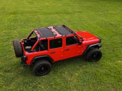 Rough Country Suspension Systems - Rough Country Extended Mesh Bikini Top Black for 18-24 Wrangler JL 4DR 85120 - Image 2