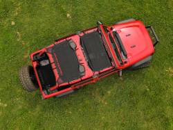 Rough Country Suspension Systems - Rough Country Extended Mesh Bikini Top Black for 18-24 Wrangler JL 4DR 85120 - Image 3