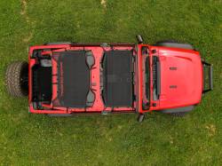 Rough Country Suspension Systems - Rough Country Extended Mesh Bikini Top Black for 18-24 Wrangler JL 4DR 85120 - Image 5