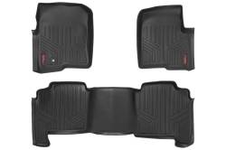 Rough Country Front/Rear Floor Liners Black 04-08 Ford F150 Crew M-50412