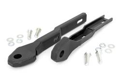 Rough Country Front Tow Hook Brackets Black for 17-24 Nissan Titan RS149
