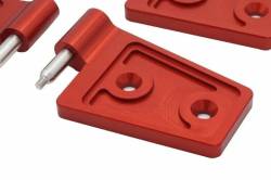 Royal Hooks - Royal Hooks Billet Aluminum Door Hinges Red for Jeep Wrangler JK RHO-12012-RD - Image 2