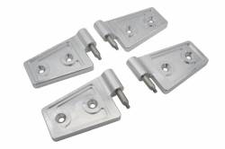 Royal Hooks Billet Aluminum Door Hinges Raw for Jeep Wrangler JK RHO-12012-RW