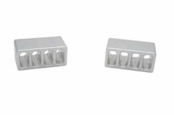 Royal Hooks Billet Aluminum Hood Bumpers Raw for Wrangler TJ/JK RHO-12010-RW