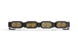 Morimoto BAR-1ROW-002 16" 4-Pod NCS Single Row BangerBar LED Light Bar Yellow