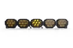 Morimoto BAR-3ROW-011 36" 5-Pod HXB Triple Row BangerBar LED Light Bar Yellow