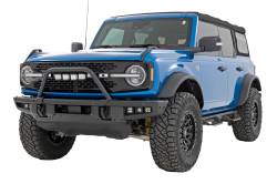 Rough Country Suspension Systems - Rough Country 51115 Black Front Bumper Safari Bar w/LED for 21-25 Ford Bronco - Image 2
