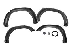 Rough Country Suspension Systems - Rough Country A-D10914 Defender Fender Flares Black for 19-24 Ram 1500 - Image 1