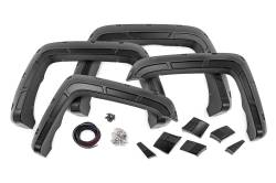 Rough Country Suspension Systems - Rough Country A-G11611-GBA Defender Fender Flares Onyx Blk for 14-18 Sierra 1500 - Image 1