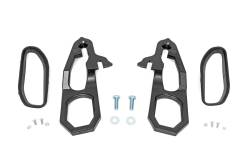 Rough Country Suspension Systems - Rough Country Front Forged Tow Hooks w/Bezel Black for 19-21 Ram 1500 RS185 - Image 1