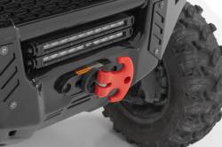 Rough Country Suspension Systems - Rough Country Multifunction Aluminum UTV Winch Cleat Hook Red RS177R - Image 3