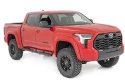 Rough Country Suspension Systems - Rough Country 4.5" Oval Tube Nerf Steps Black for 22-25 Tundra CrewMax 21014 - Image 2