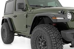 Rough Country Suspension Systems - Rough Country WF1 Flat Style Fender Flares Black for Jeep Wrangler JL A-J01822 - Image 3