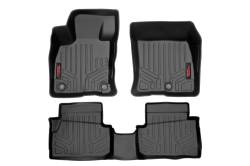 Rough Country Front/Rear Floor Liners Black 22-24 Ford Maverick M-51100
