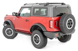 Rough Country Suspension Systems - Rough Country 4.5" Oval Tube Nerf Steps Black 21-25 Ford Bronco 2DR 21012 - Image 2