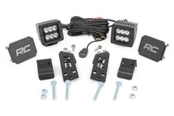 Rough Country Suspension Systems - Rough Country A-Pillar 2" LED Pod Ditch Light Kit for Polaris RZR Pro XP 93076 - Image 1