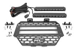 Rough Country Suspension Systems - Rough Country Mesh Grille Insert w/LED Black for Polaris RZR XP 1000 93041 - Image 2