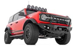 Rough Country Suspension Systems - Rough Country 51200A Heavy Duty Tubular Black Front Bumper for 21-25 Ford Bronco - Image 3