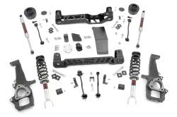 Rough Country Suspension Systems - Rough Country 33340 4" Suspension Lift Kit for 12-18 Ram 1500/Classic 4WD - Image 1